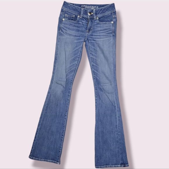 American Eagle Outfitters Denim - American Eagle Super Stretch Kick Boot Jeans. Size 0